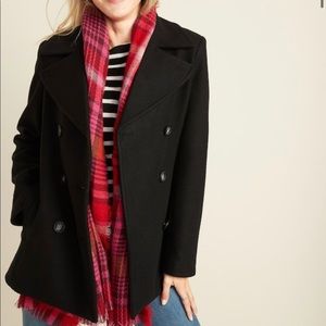 black pea coat